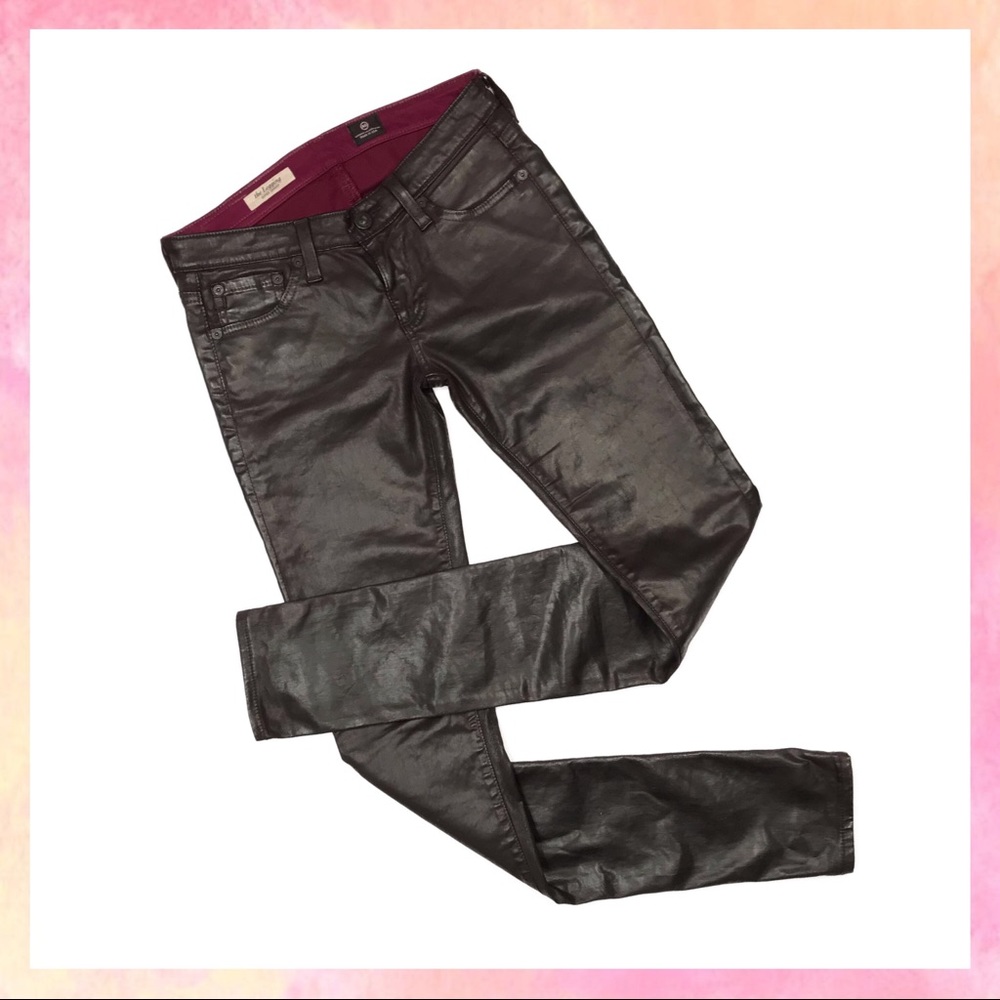 AG Adriano Goldschmied Faux Leather Coated Skinny